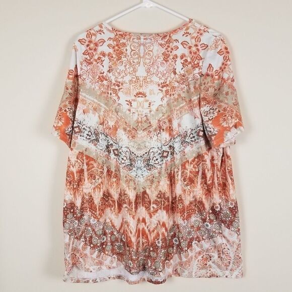 Catherines Printed Top 0X   - Picture 5 of 5